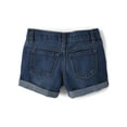 thumbnail image 3 of The Children's Place Girls Roll-Cuff Shortie Jean Shorts, Sizes 4-16, 3 of 3