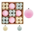 thumbnail image 2 of Bolas decorativas para Navidad, 44 unidades, bolas de terciopelo, flocadas, para árbol de Navidad, bolas de plástico, adornos colgantes, decoración para árbol de Navidad, adornos navideños para exteri, 2 of 7