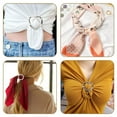 Stylish Fashion Scarf Clip With High End Clothing Accessory Ring Pearl