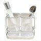 thumbnail image 1 of C- Portacepillos de Dientes para BañOs, Portacepillos de Dientes de 2 Tazas Montado en la Pared, SeparacióN de Seco y HúMedo, PláStico ExtraíBle, 1 of 5