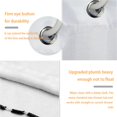 thumbnail image 3 of Ounissouiy Cortina de ducha gruesa de Color sólido, tela de poliéster impermeable, revestimiento de cortina de baño con ganchos, cortina de ducha de Juegos de accesorios de baño Blanco, 3 of 8