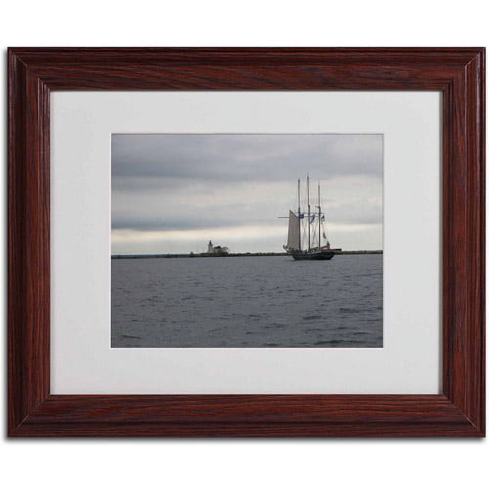 Trademark Fine Art "Breaking Boundary" Canvas Art by Monica Fleet, Wood Frame