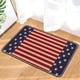 thumbnail image 1 of Estera de bienvenida patriótica, 40x60cm, interior y exterior, Día de la Independencia Americana, Bandera Estrellada, HTA3, 1 of 7