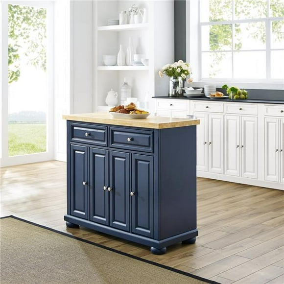 Crosley KF30031ANV Madison Kitchen Island - Navy