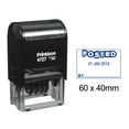 thumbnail image 1 of Printtoo Dater Stamp Self Inking With Posted By Text Office Stationery Date Rubber Stamp-Blue, 1 of 1