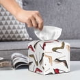 thumbnail image 4 of Tissue Box Cover, high-heeled shoes cute print Leather Tissue Box Holder - Tissue Case Facial Paper Organizer for Bathroom, Vanity Countertop, Tabletop, Car, Night Stands, 4 of 7
