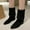 Black, variant on Bnwani Low Heel Boots Women Winter Fashion Pointed Toe Thick Chunky Mid-Calf Casual Solid Boot Brown Size 5.5