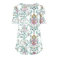 thumbnail image 5 of Women Shirts 2025 Summer Womens Tops Casual Dressy Shirts for Women Graphic Tees Funny Women V Neck Shirts Under 6 Plus Size Summer Tops for Women, 5 of 6