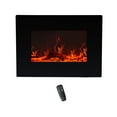 thumbnail image 1 of FLAME&SHADE Small Wall Mounted or Freestanding Electric Fireplace Heater with Remote, 22 inch, 1 of 7