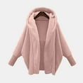 thumbnail image 3 of Lindreshi Winter Coats for Women Fashion Womens Warm Faux Coat Jacket Winter Solid Long Sleeve Hooded Outerwear, 3 of 6