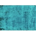 thumbnail image 1 of Ahgly Company Machine Washable Indoor Rectangle Persian Turquoise Blue Bohemian Area Rugs, 5' x 7', 1 of 4