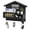 Black, variant on Wall Mount Key and Mail Holder with Shelf, Black Wood Key Rack, Entryway Mail Organizer with 5 Hooks, Front Door Wall Mounted Key Holder for Home