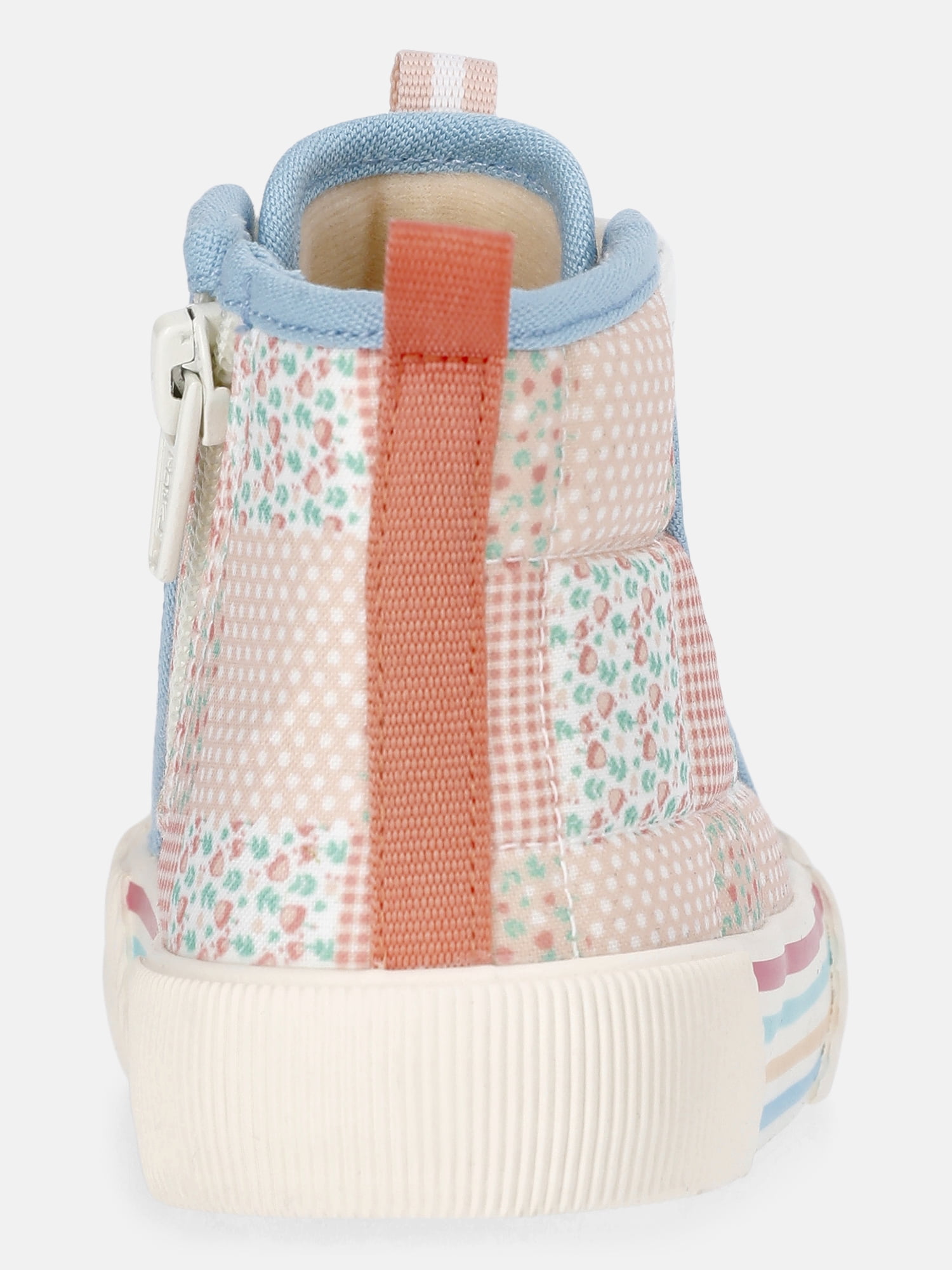 Wonder Nation Toddler Girls Novelty Patchwork High Top Sneakers