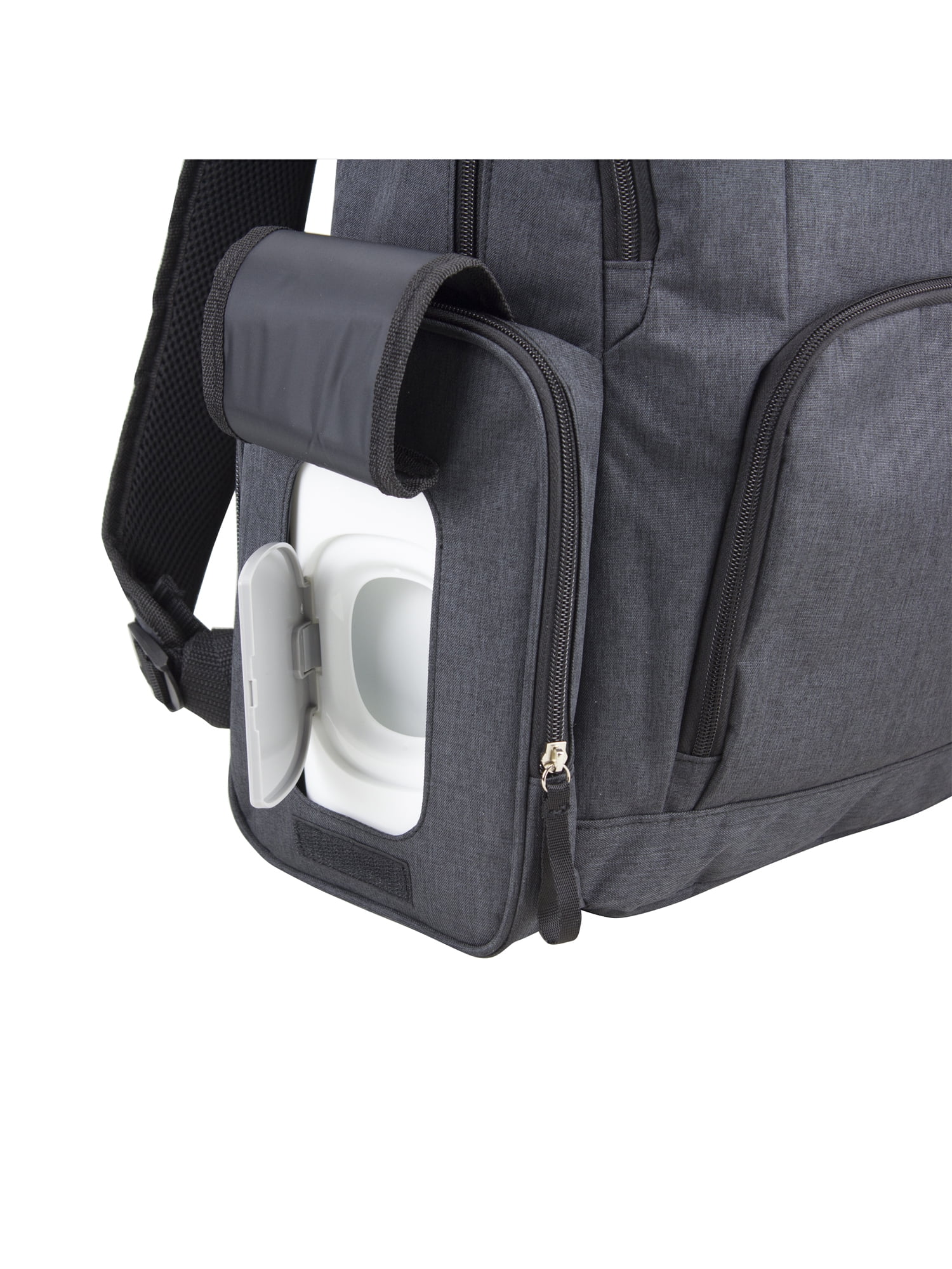 Eastsport Multi-Function Bond St. Large Diaper Backpack with Changing Pad, Dark Grey