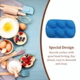 thumbnail image 3 of Yuarrent Moldes de fondant Accesorios para hornear en la cocina Forma de huevo de Pascua Molde en relieve de 6 cavidades Molde de jabón hecho a mano Die Herramientas y accesorios para hornear Azul Yuarrent HA061953-02B, 3 of 6