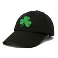 thumbnail image 4 of DALIX St. Patrick's Day Shamrock Hat Womens Embroidered Baseball Cap in Black, 4 of 6