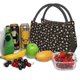 thumbnail image 3 of Fotbe Flower Pattern On Black Bolsa Térmica Portátil con Estampado, Bolsa de Entrega de Alimentos Aislada, Bolsa Reutilizable de Gran Capacidad para Comidas y Supermercado, 3 of 6