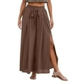 thumbnail image 1 of Pantalones palazzo anchos para mujer: pantalones elásticos y flexibles con cintura elástica para primavera/verano/otoño, 1 of 4