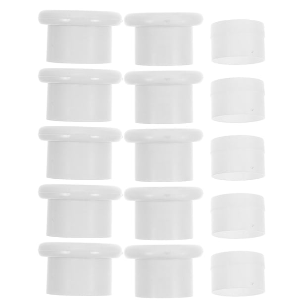 5 juegos de tapas para barras de cortina de ventana: tapas de plástico para extremos de barra - Topes para barras de cortina de 32 mm para cortinas de ventana y barras de armario, fáciles de instalar
