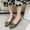 Army Green, variant on Gamivast Flat Shoes for Women Buckle Detail Faux Suede Ballet Flats Pointed Toe Slip On Dress Flats for Office Work Wedding Party Travel Footwear Beige 41