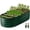 Green, variant on GVDV Galvanized Raised Garden Bed Outdoor, 4x2x1ft Backyard Oval Metal Planter Box with Easy Assembly, for Gardening Vegetables, Fruits, Flowers - Dark Gray