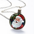 thumbnail image 6 of Santa Claus Necklace Personalized Custom Photo Round Pendant Adjustable Stainless Steel Necklaces with Gift Box for Men Women Mothers Valentine's Jewelry Gift, 6 of 6
