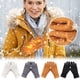 thumbnail image 1 of Guantes de invierno para mujer - Guantes de clima frío con pantalla táctil, punto grueso antiviento con puño elástico, 1 par, 1 of 2