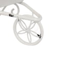 thumbnail image 5 of Outdoor Planters 11.5x4x7" White Metal Decorative Disressed Wheelbarrow Planter, Tabletop Decor,Garden Planters, 5 of 10