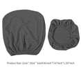 thumbnail image 5 of Funda para silla de oficina Resistente al desgaste Lavable Multicolor Estilo simple Decoración para el hogar Sillas Funda Cojín Funda de respaldo Gris oscuro 2 paquetes Scienceny HA011226-07, 5 of 5