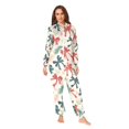 thumbnail image 4 of Adult Christmas Onesie Christmas Ribbon Bows Adult Zipper One-Piece Pajamas Unisex Pajamas with Pockets, 4 of 6