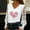 White, variant on Blmnix Pullover Womens Blouses Dressy Valentine Lace Outfit Long Sleeve Pink V-Neck Plus Size Christmas Shirts