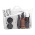 thumbnail image 1 of 6pcs /Set pequeños contenedores de artículos de tocador de viaje, tamaño de viaje de líquido recargable vacío marrón Yuyangstore Botellas de artículos de tocador de viaje, 1 of 8