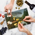 thumbnail image 5 of Yosemite Cutting Board, Trees Reflections on Merced River Yosemite Valley National Park California in the Fall, Decorative Tempered Glass Cutting and Serving Board, Small Size, Green, by Ambesonne, 5 of 5