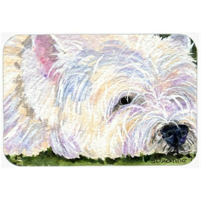 Carolines Treasures SS8831LCB Westie Glass Cutting Board- Large