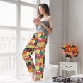 thumbnail image 4 of Uemuo Cute Cartoon Cat Pattern Women's Wide Leg Palazzo Lounge Pants with Pockets Light Weight Loose Comfy Casual Pajama Pants-XX-Large, 4 of 9