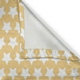 thumbnail image 4 of Ambesonne Yellow and White Valance Pack of 2, Retro Stars, 54"X12", Apricot Cream, 4 of 5