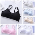 thumbnail image 2 of Puberty Girls Bra Adolescents Training Bra Teenage Sports Bra Thin Shoulder Strap Seamless Bra Underwear Solid Color Bra, 2 of 7