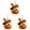 D3, variant on Woodland Halloween Ornaments for Table Centerpiece Arrangement - Glow-in-Dark Animal Decor