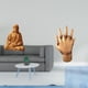 thumbnail image 2 of Estatua del Corazón de Jesús,Estatua del Sagrado Corazón de Jesús para decoración del hogar,Figura católica de Jesús,Escultura de mano,Escultura de mano,manos entrelazadas,amantes, 2 of 8