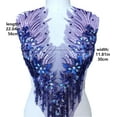 thumbnail image 2 of Purple 3D Lace Rhinestone Applique, 2 of 9