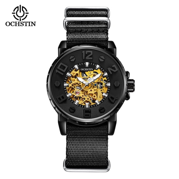 Business Luxury Luxury Automatic Machinery Watches Skeleton Mechanical Movement Men's waterproof Luminescent Mechanical Watches