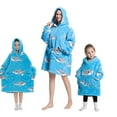 thumbnail image 3 of Couverture à Capuchon Assortie Mère-Fille pour Femmes et Enfants avec Manches, Chandail en Molleton Chaud, 3 of 7