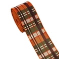 thumbnail image 3 of BBilaBu 15 Ft Fall Wired Ribbon, 2.48 Inch Wide Thanksgiving Craft Ribbon with Fall Plaid Print, Wired Edges for Wreath Bows, Gift Wrapping, Garlands, Centerpieces and DIY Home Decor, 3 of 6