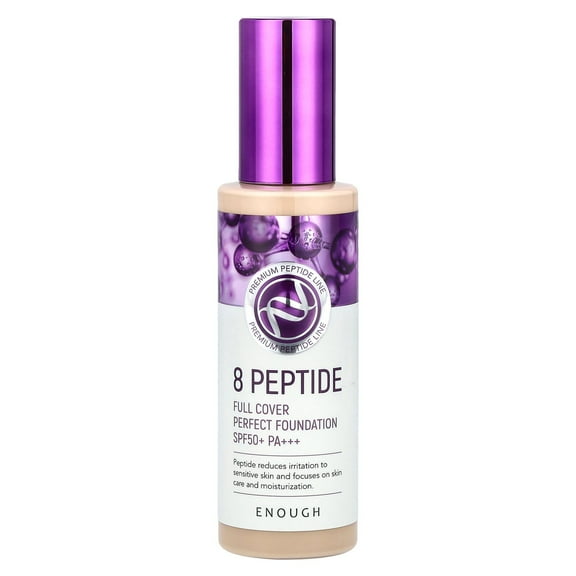 Enough 8 Peptide, Full Cover Perfect Foundation, SPF 50  PA   , #21, 3.53 oz (100 g)