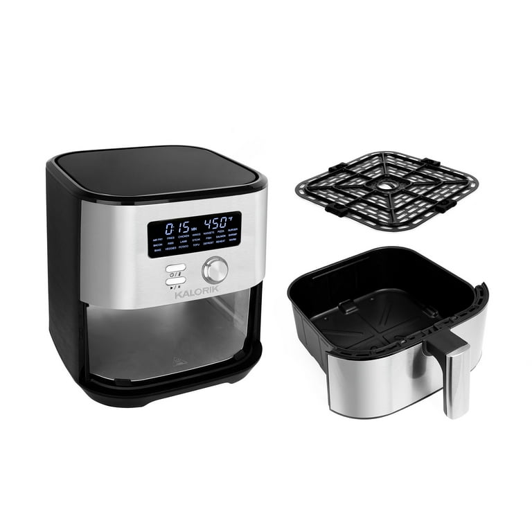 Kalorik 6-Quart Stainless Steel Air Fryer in the Air Fryers department at