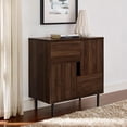 thumbnail image 1 of Modern Color Pop Accent and Storage Cabinet - Dark Walnut/Navy Interior, 1 of 8