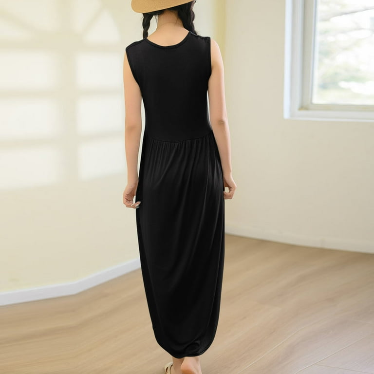 black cotton night dress Shop Black Cotton Knee Length Short Night Dress For Women Hosiery Cotton / XXL