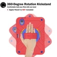 thumbnail image 3 of Case for iPad Mini 7 Case A17 Pro, for iPad Mini 7th/6th Generation Case, Heavy Duty Military Grade Shockproof Rugged Protective Cover with Built-in Stand/Pencil Holder Shoulder Strap, Red Blue, 3 of 12