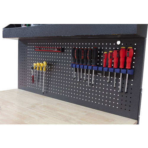 Resilia Work Bench Mat - 23.5 Inches x 47.5 Inches, Black - Easy-to-Clean Scratch Resistant Vinyl - Garage Workbench or Table Storage - Tool Station