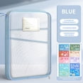 thumbnail image 4 of Storage Bag Mesh A4 File Storage Bag 3-Layer Vertical Opening Organizer for Homework and Exam Papers(Green,1-Piece) Rkxzt, 4 of 9